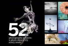 52 projektů v oblasti fotografie: skvělá technika, která se snaží každý týden v roce